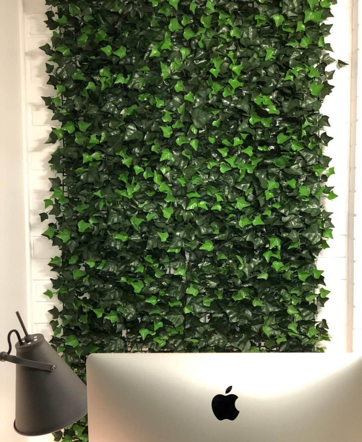 Designer Plants USA Artificial Boston Ivy Green Wall 33SQ FT Commercial Grade UV Resistant