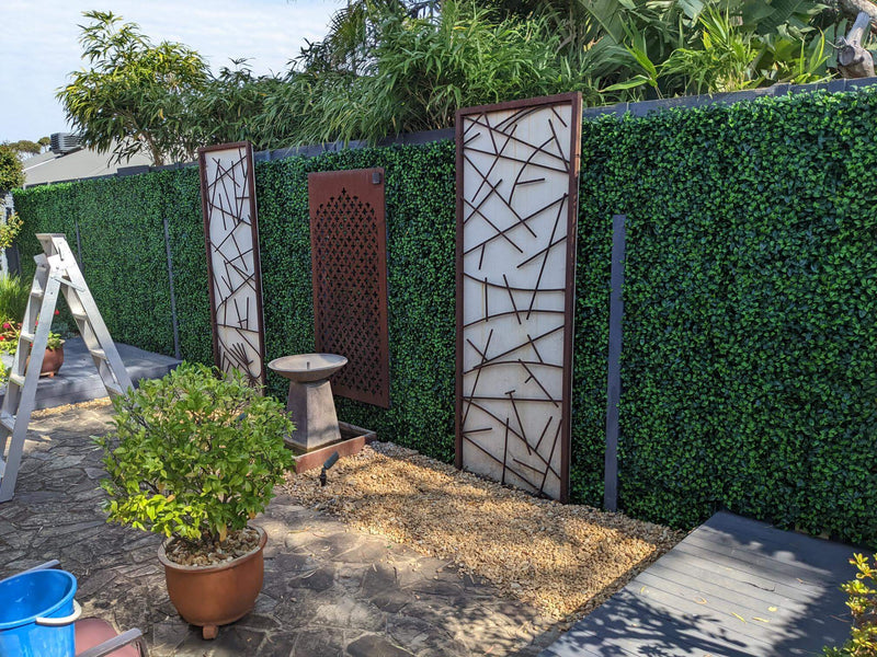 Designer Plants USA Jasmine Artificial Green Wall 40" x 40" Commercial Grade UV Resistant