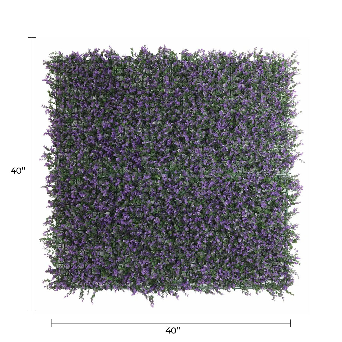 Designer Plants USA Artificial Purple Lavender Foliage Wall Panels 11SQFT 40"x 40" Commercial Grade UV Resistant