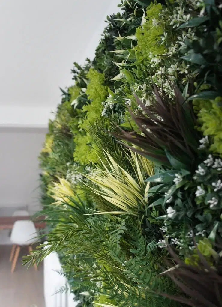 Designer Plants USA Garden of Eden 40"x40" Metal-Backed UV Fire-Resistant Green Wall