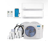 MRCOOL DIY 5th Gen Multi‑Zone 18,000 BTU 2‑Zone Ductless Mini Split Heat Pump System (6K + 6K Air Handlers) DIYM218HPW00D00