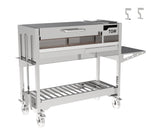 Tagwood BBQ Argentine Wood Fire & Charcoal Gaucho Grill BBQ18SS Stainless Steel Freestanding Grill with Shovel Poker & Heavy-Duty Casters for Mobility PRE-ORDER