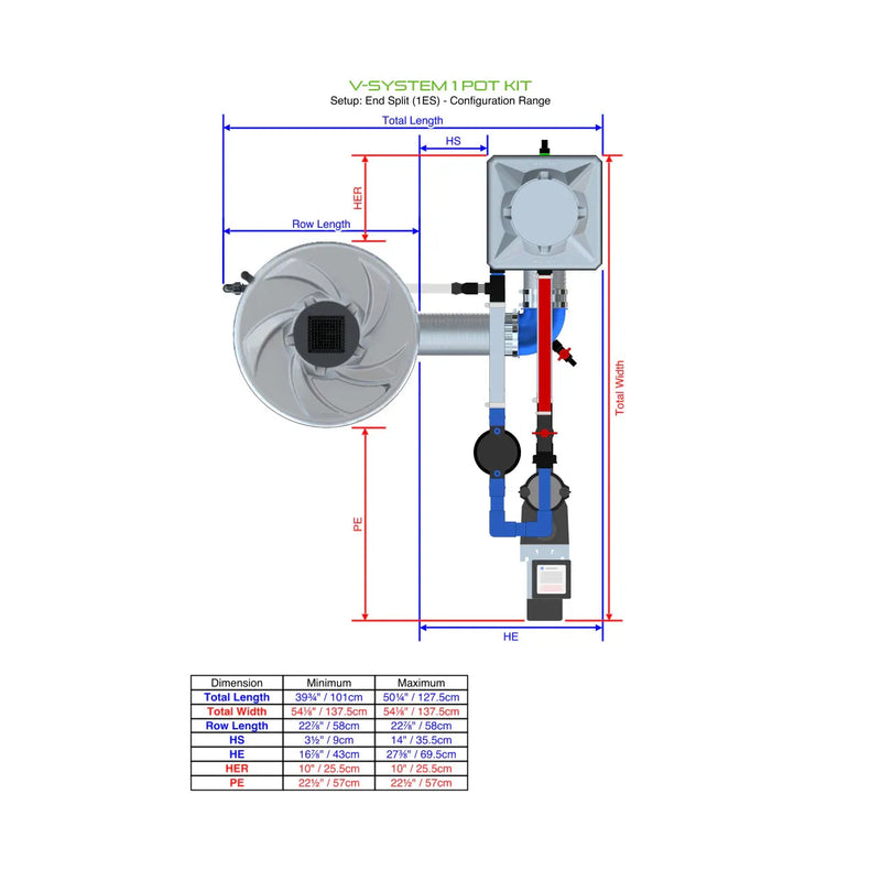 Alien Hydroponics V-SYSTEM 1 Pot Kit
