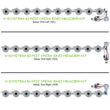 Alien Hydroponics V-SYSTEM 10 Pot 1 Row Kit