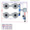 Alien Hydroponics V-SYSTEM 4 Pot 2 Row Kit