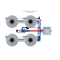 Alien Hydroponics V-SYSTEM 4 Pot 2 Row Kit