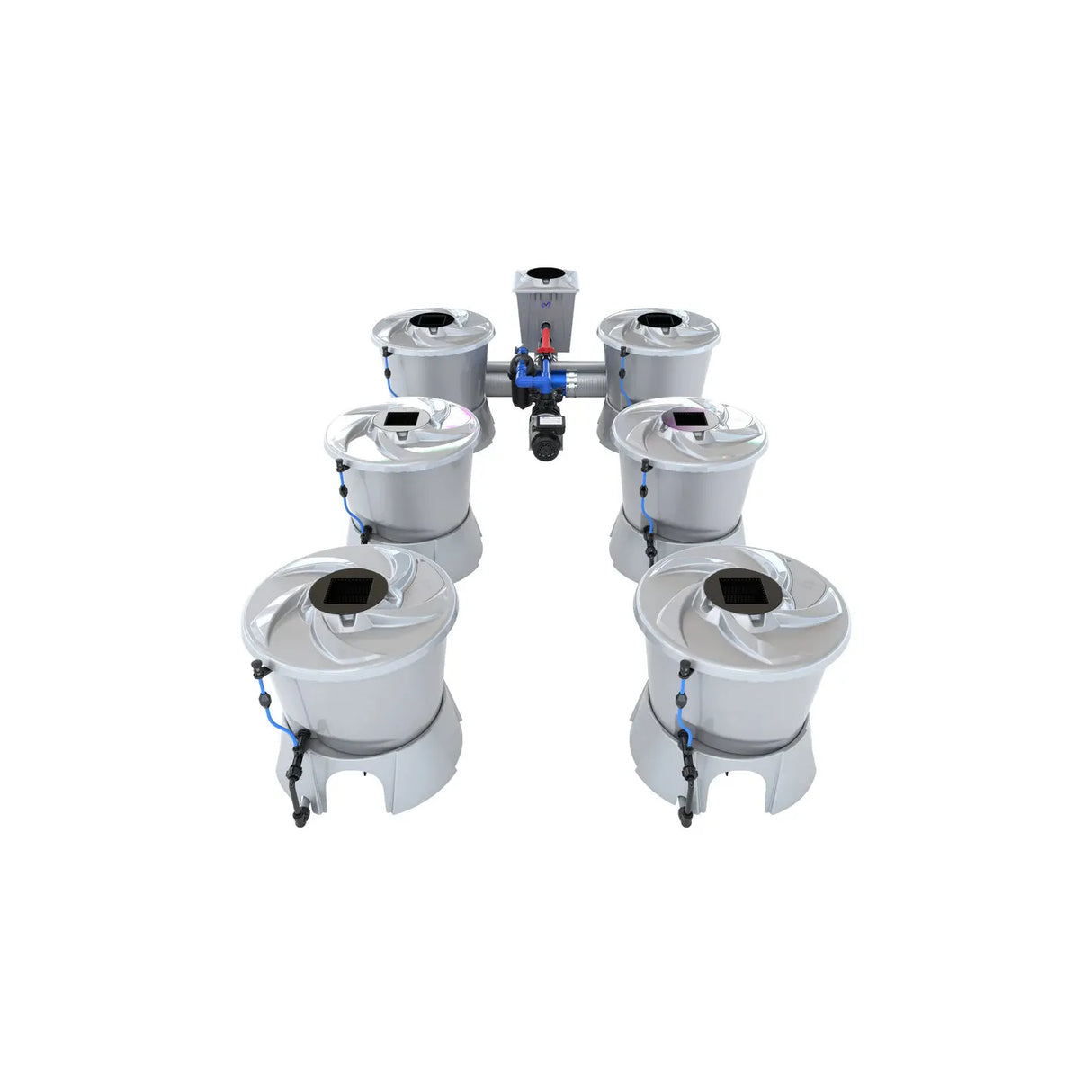 Alien Hydroponics V-SYSTEM 6 Pot 2 Row Kit