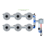 Alien Hydroponics V-SYSTEM 6 Pot 2 Row Kit