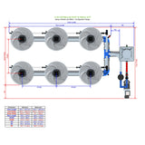Alien Hydroponics V-SYSTEM 6 Pot 2 Row Kit