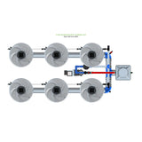 Alien Hydroponics V-SYSTEM 6 Pot 2 Row Kit