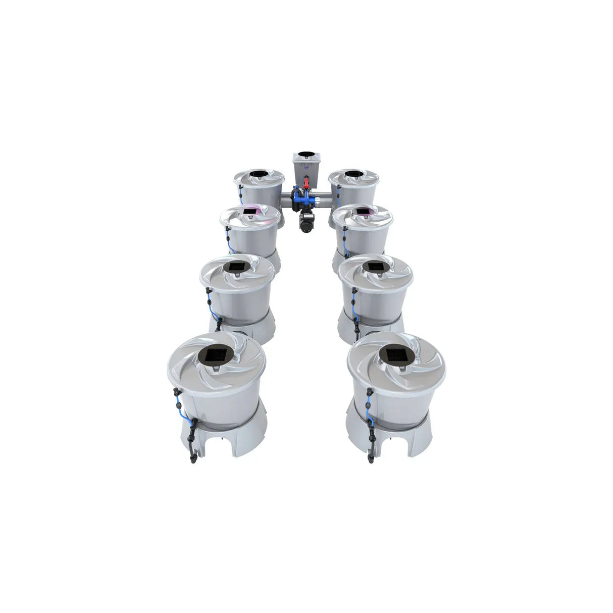 Alien Hydroponics V-SYSTEM 8 Pot 2 Row Kit