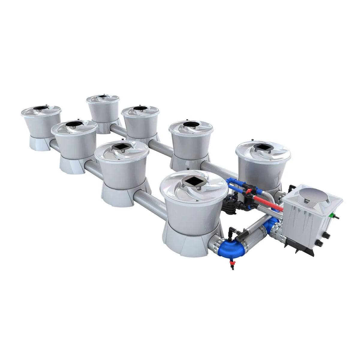 Alien Hydroponics V-SYSTEM 8 Pot 2 Row Kit