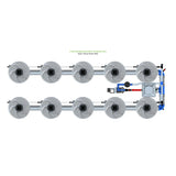 Alien Hydroponics V-SYSTEM 10 Pot 2 Row Kit