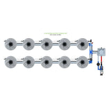 Alien Hydroponics V-SYSTEM 10 Pot 2 Row Kit