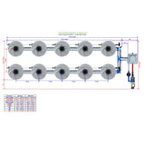 Alien Hydroponics V-SYSTEM 10 Pot 2 Row Kit
