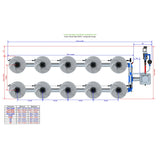 Alien Hydroponics V-SYSTEM 10 Pot 2 Row Kit