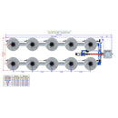 Alien Hydroponics V-SYSTEM 10 Pot 2 Row Kit