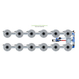 Alien Hydroponics V-SYSTEM 12 Pot 2 Row Kit