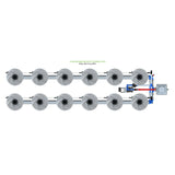 Alien Hydroponics V-SYSTEM 12 Pot 2 Row Kit