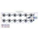 Alien Hydroponics V-SYSTEM 12 Pot 2 Row Kit