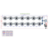 Alien Hydroponics V-SYSTEM 14 Pot 2 Row Kit