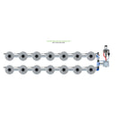 Alien Hydroponics V-SYSTEM 14 Pot 2 Row Kit