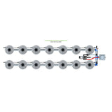 Alien Hydroponics V-SYSTEM 14 Pot 2 Row Kit