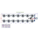 Alien Hydroponics V-SYSTEM 14 Pot 2 Row Kit