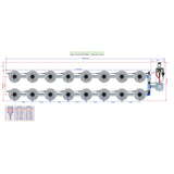 Alien Hydroponics V-SYSTEM 16 Pot 2 Row Kit