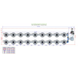 Alien Hydroponics V-SYSTEM 18 Pot 2 Row Kit