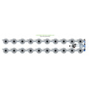 Alien Hydroponics V-SYSTEM 20 Pot 2 Row Kit