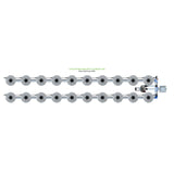 Alien Hydroponics V-SYSTEM 20 Pot 2 Row Kit