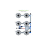 Alien Hydroponics V-SYSTEM 6 Pot 3 Row Kit