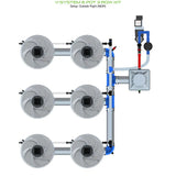 Alien Hydroponics V-SYSTEM 6 Pot 3 Row Kit