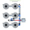 Alien Hydroponics V-SYSTEM 6 Pot 3 Row Kit