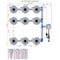 Alien Hydroponics V-SYSTEM 9 Pot 3 Row Kit