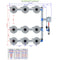 Alien Hydroponics V-SYSTEM 9 Pot 3 Row Kit