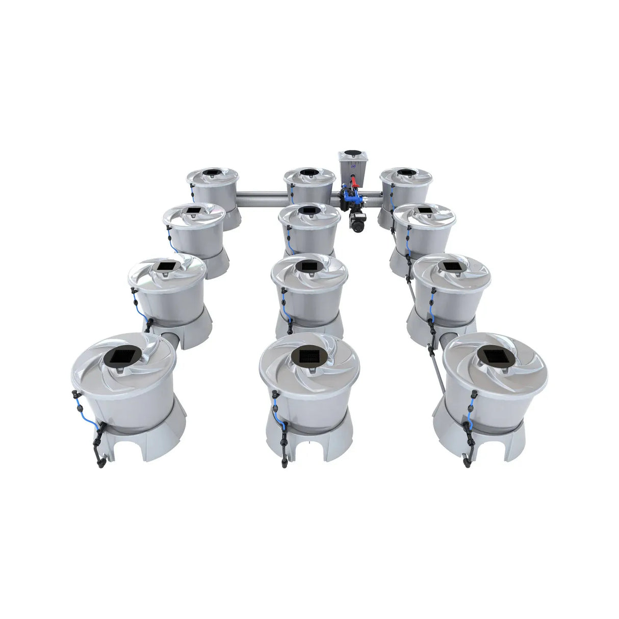 Alien Hydroponics V-SYSTEM 12 Pot 3 Row Kit