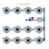 Alien Hydroponics V-SYSTEM 12 Pot 3 Row Kit