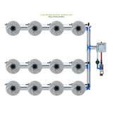 Alien Hydroponics V-SYSTEM 12 Pot 3 Row Kit