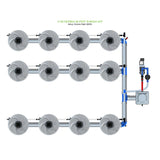Alien Hydroponics V-SYSTEM 12 Pot 3 Row Kit