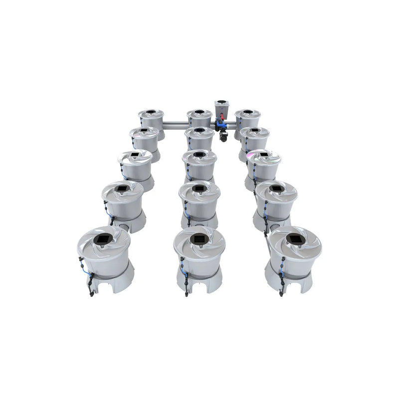 Alien Hydroponics V-SYSTEM 15 Pot 3 Row Kit