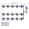 Alien Hydroponics V-SYSTEM 15 Pot 3 Row Kit