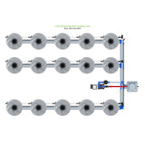 Alien Hydroponics V-SYSTEM 15 Pot 3 Row Kit
