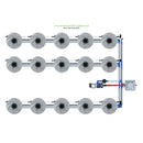 Alien Hydroponics V-SYSTEM 15 Pot 3 Row Kit