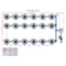 Alien Hydroponics V-SYSTEM 18 Pot 3 Row Kit