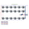 Alien Hydroponics V-SYSTEM 18 Pot 3 Row Kit
