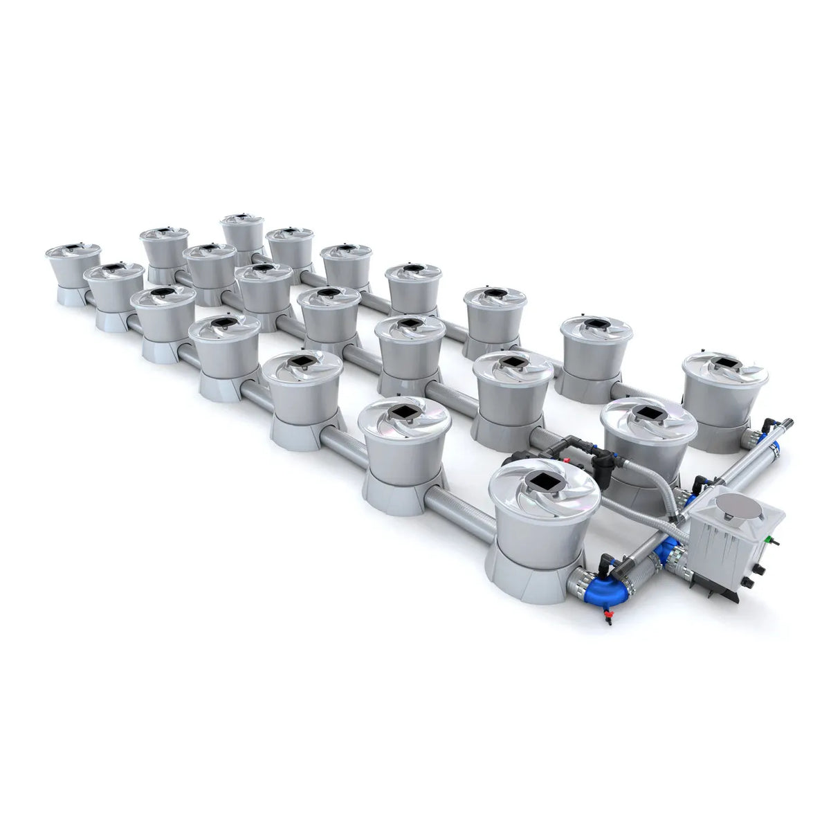 Alien Hydroponics V-SYSTEM 21 Pot 3 Row Kit