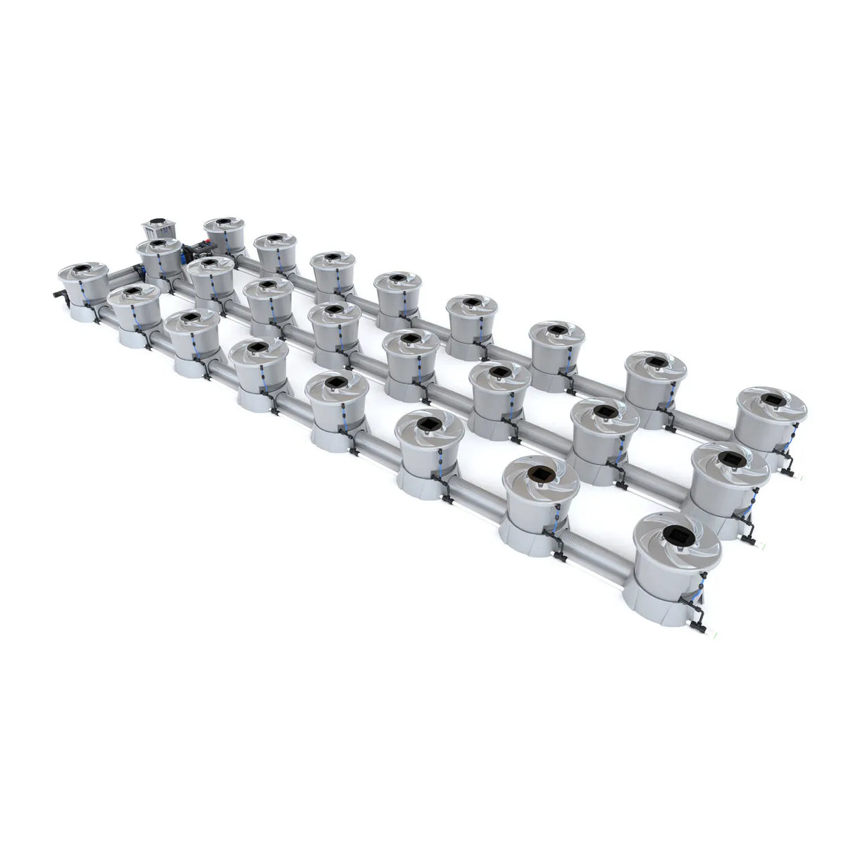 Alien Hydroponics V-SYSTEM 24 Pot 3 Row Kit