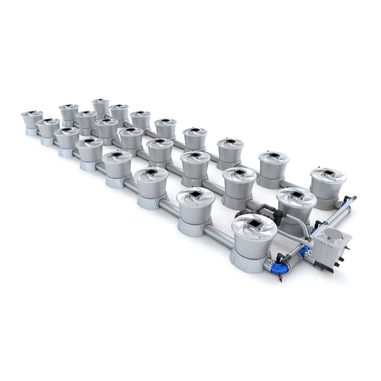 Alien Hydroponics V-SYSTEM 24 Pot 3 Row Kit